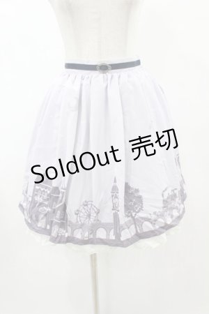 画像: axes femme / 町並み柄スカート M ラベンダー H-25-06-04-1037-AX-SK-NS-ZH