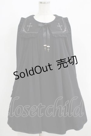 画像: Amavel / ロザリオ刺繍スクエアAラインワンピース Free ブラック H-25-06-05-023-CA-OP-NS-ZH