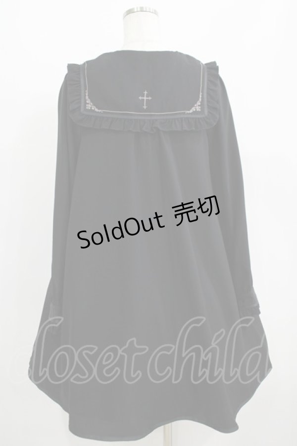 画像3: Amavel / ロザリオ刺繍スクエアAラインワンピース Free ブラック H-25-06-05-023-CA-OP-NS-ZH (3)