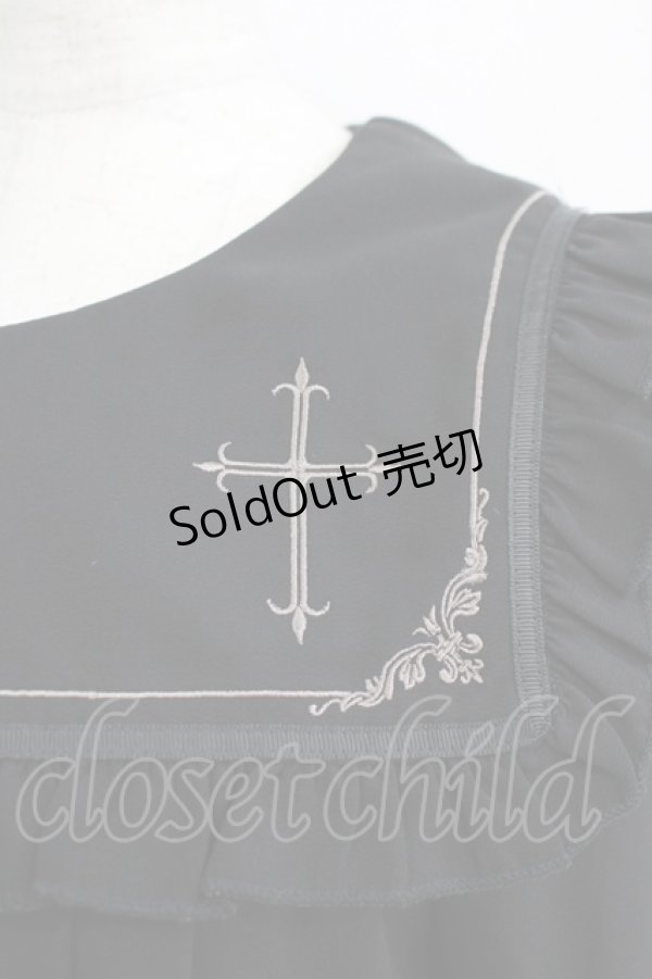 画像4: Amavel / ロザリオ刺繍スクエアAラインワンピース Free ブラック H-25-06-05-023-CA-OP-NS-ZH (4)