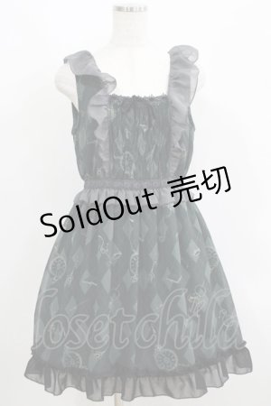 画像: axes femme / アンティーク柄ワンピース M グリーン H-25-06-05-026-AX-OP-NS-ZH