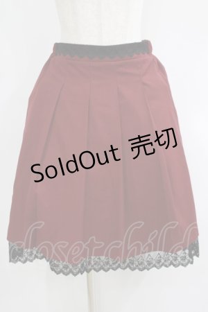 画像: axes femme / プリーツミドルスカート M ボルドー H-25-06-05-032-AX-SK-NS-ZH