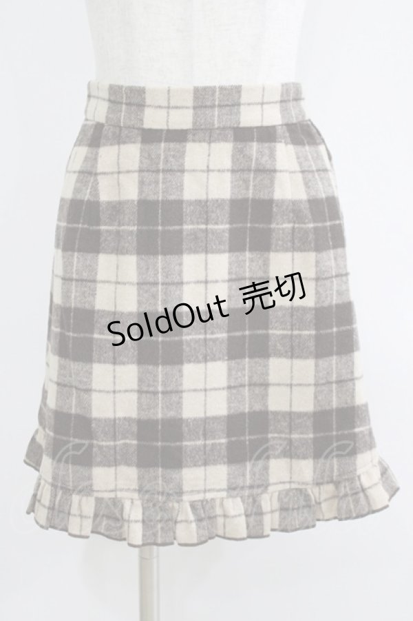 画像1: evelyn / チェックスカート Free ブラウン H-25-06-05-046-LO-SK-NS-ZH (1)
