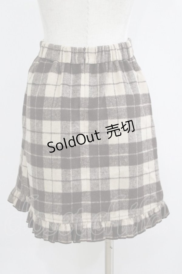 画像3: evelyn / チェックスカート Free ブラウン H-25-06-05-046-LO-SK-NS-ZH (3)