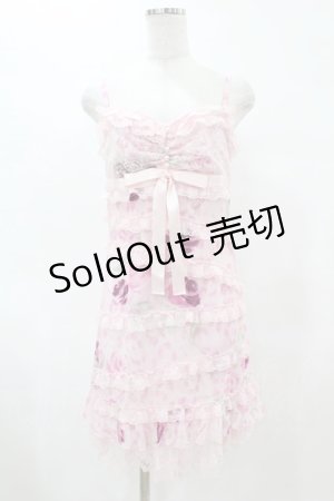画像: JESUS DIAMANTE / スペシャルお嫁ミニワンピース 38 ヒョウ薔薇ピンク H-25-06-05-1043-JE-OP-NS-ZH
