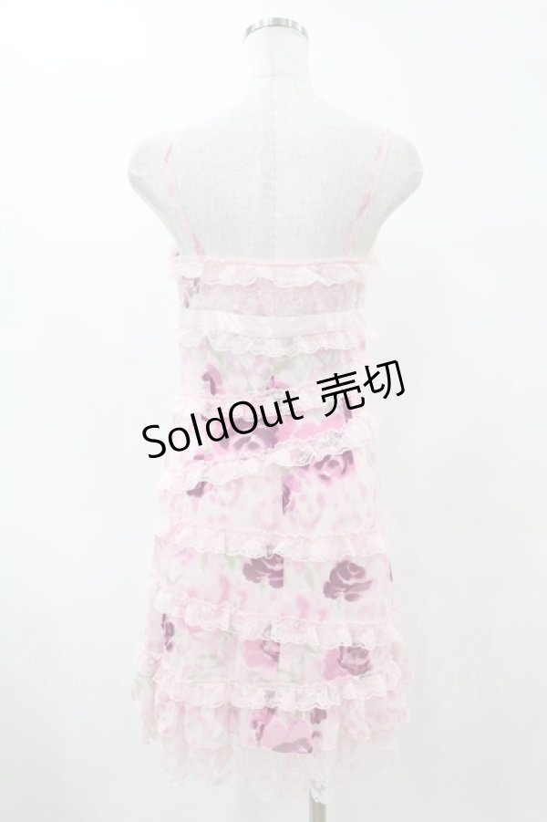 画像2: JESUS DIAMANTE / スペシャルお嫁ミニワンピース 38 ヒョウ薔薇ピンク H-25-06-05-1043-JE-OP-NS-ZH (2)