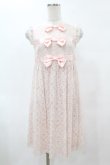 画像1: JESUS DIAMANTE / レースDOLLワンピース 38 ピンク H-25-06-05-1045-JE-OP-NS-ZH (1)