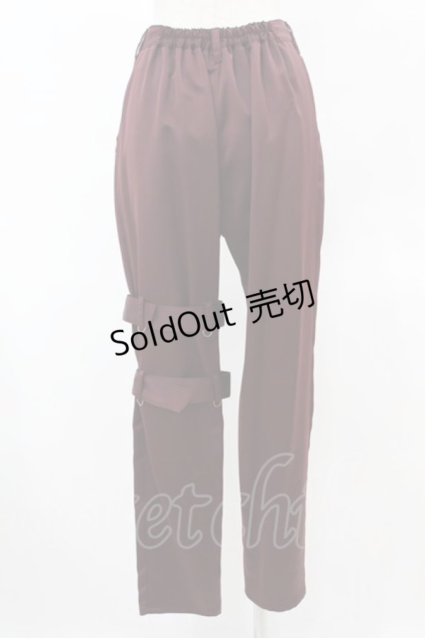 画像2: ALICE and the PIRATES / ベルト付ロングパンツ Free ボルドー H-25-06-05-1018-PA-PA-NS-ZH (2)