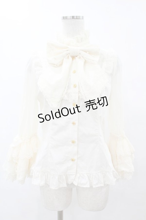 画像1: Angelic Pretty / Romantic Sweet Lacyブラウス Free アイボリー H-25-06-05-1023-AP-BL-NS-ZH (1)