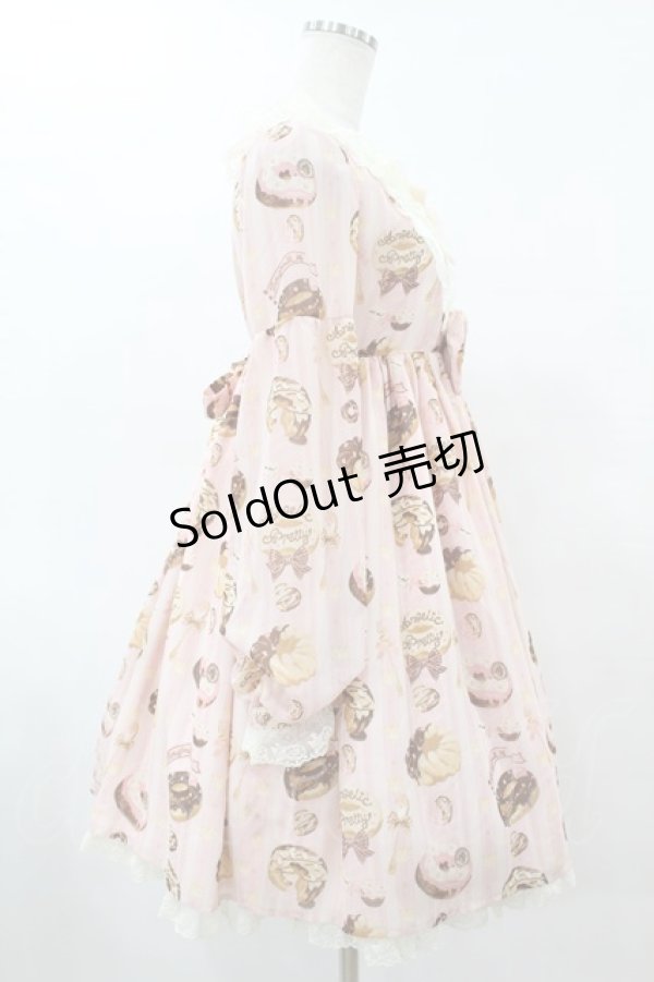 画像3: Angelic Pretty / Melty Creamドーナツワンピース Free ピンク H-25-06-05-1028-AP-OP-NS-ZH (3)