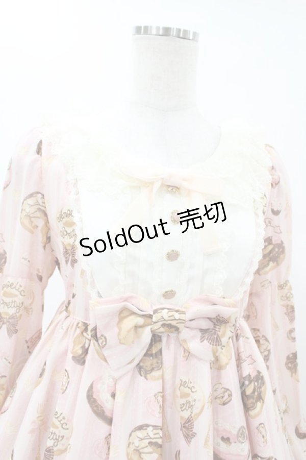 画像4: Angelic Pretty / Melty Creamドーナツワンピース Free ピンク H-25-06-05-1028-AP-OP-NS-ZH (4)