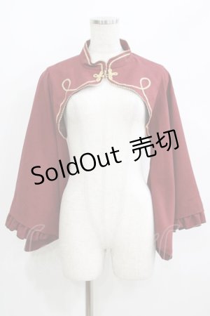 画像: metamorphose / 無地着物袖ボレロ Free ボルドー H-25-06-05-052-ME-TO-NS-ZH