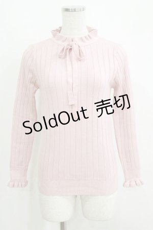 画像: LODISPOTTO / リボンニット M ピンク H-25-06-05-060-LO-TO-NS-ZT197