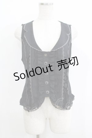 画像: axes femme / フリルベスト M ブラック H-25-06-05-065-AX-TO-NS-ZH
