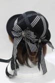 画像2: ALICE and the PIRATES / Ribbon Laneミニボーラーハット  ブラック H-25-06-05-067-PA-AC-NS-ZH (2)