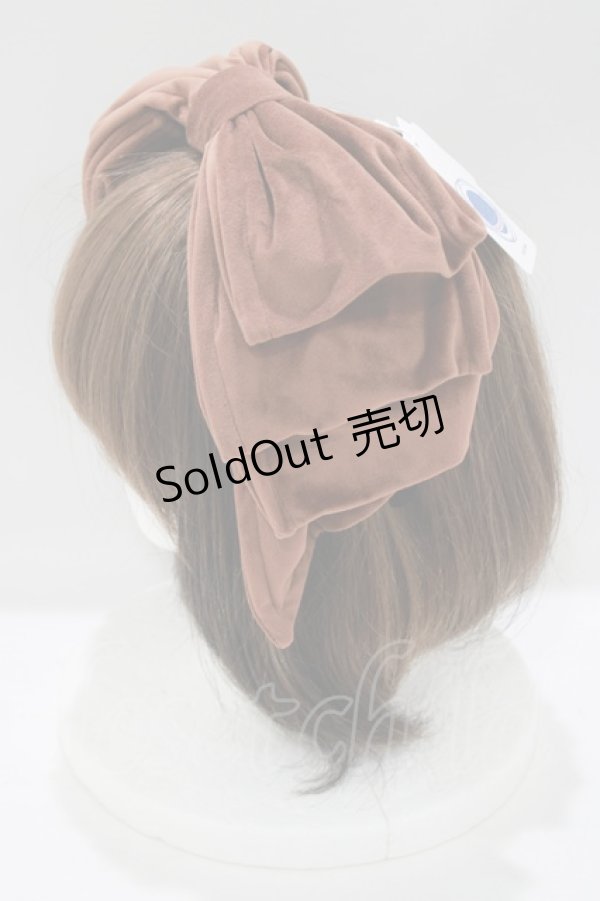 画像2: Hoshibako Works / お人形風ラッピングリボンカチューシャ  ブラウン H-25-06-05-073-LO-AC-NS-ZH (2)