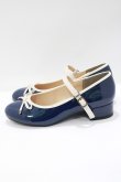 画像2: Fi.n.t / リボンストラップレインパンプス S（22.5〜23cm） ネイビー H-25-06-05-076-CA-SH-NS-ZH (2)