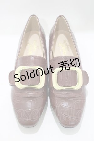 画像: an another angelus / バックル使いローヒールシューズ S（22.5〜23.0cm） CAMEL H-25-06-05-078-CA-SH-NS-ZH