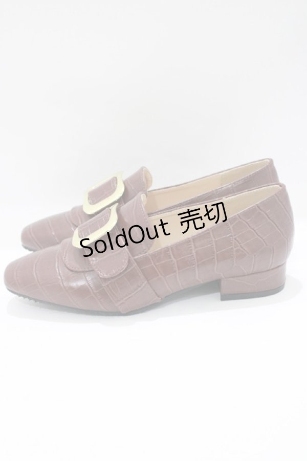 画像2: an another angelus / バックル使いローヒールシューズ S（22.5〜23.0cm） CAMEL H-25-06-05-078-CA-SH-NS-ZH (2)