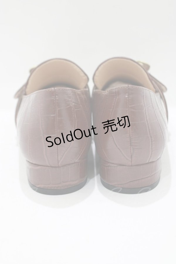 画像3: an another angelus / バックル使いローヒールシューズ S（22.5〜23.0cm） CAMEL H-25-06-05-078-CA-SH-NS-ZH (3)