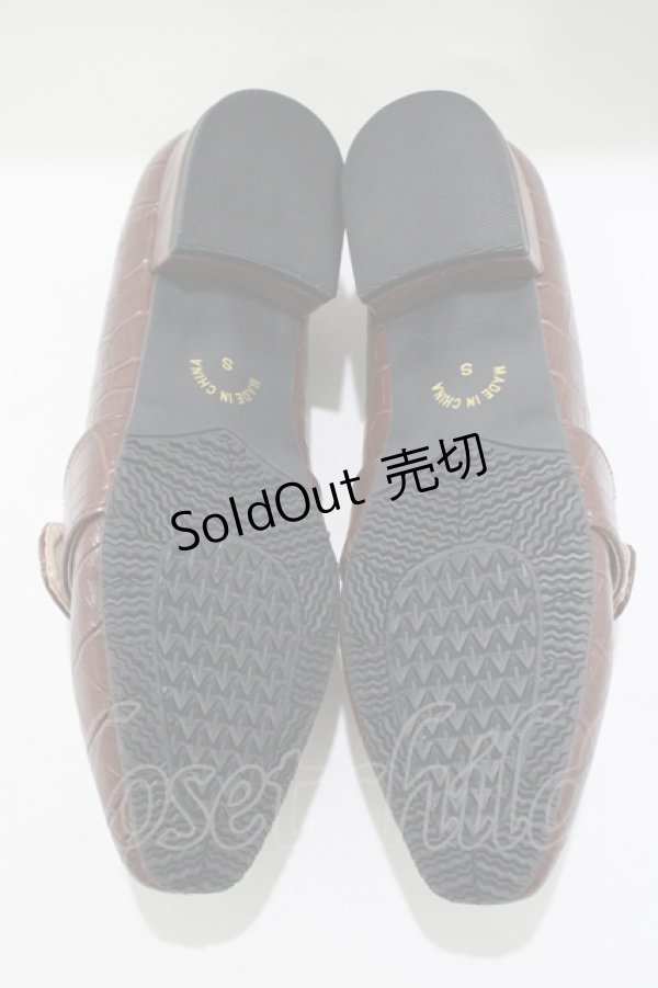 画像4: an another angelus / バックル使いローヒールシューズ S（22.5〜23.0cm） CAMEL H-25-06-05-078-CA-SH-NS-ZH (4)