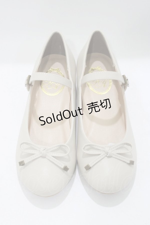 画像1: an another angelus / ストラップ付きリボンバレエシューズ S（22.5〜23.0cm） IVORY H-25-06-05-079-CA-SH-NS-ZH (1)