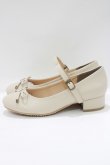 画像2: an another angelus / ストラップ付きリボンバレエシューズ S（22.5〜23.0cm） IVORY H-25-06-05-079-CA-SH-NS-ZH (2)