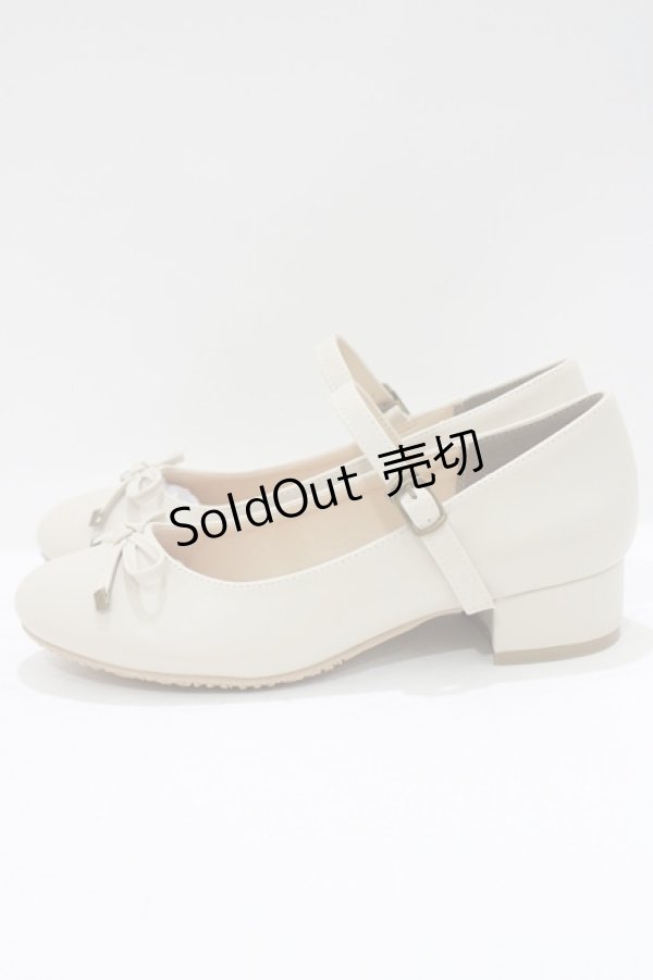 画像2: an another angelus / ストラップ付きリボンバレエシューズ S（22.5〜23.0cm） IVORY H-25-06-05-079-CA-SH-NS-ZH (2)