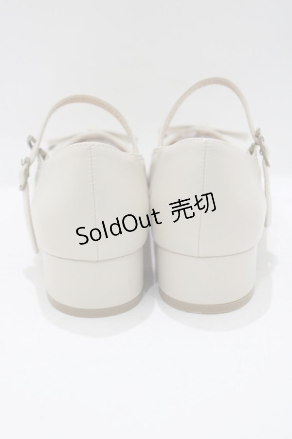 画像3: an another angelus / ストラップ付きリボンバレエシューズ S（22.5〜23.0cm） IVORY H-25-06-05-079-CA-SH-NS-ZH (3)