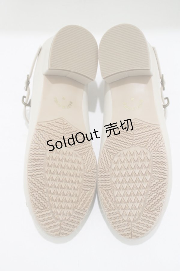 画像4: an another angelus / ストラップ付きリボンバレエシューズ S（22.5〜23.0cm） IVORY H-25-06-05-079-CA-SH-NS-ZH (4)