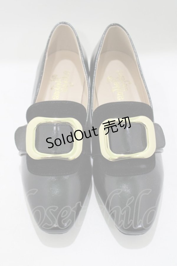 画像1: an another angelus / バックル使いローヒールシューズ S（22.5〜23.0cm） ブラック H-25-06-05-080-CA-SH-NS-ZH (1)