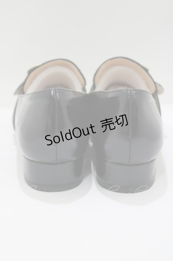 画像3: an another angelus / バックル使いローヒールシューズ S（22.5〜23.0cm） ブラック H-25-06-05-080-CA-SH-NS-ZH (3)