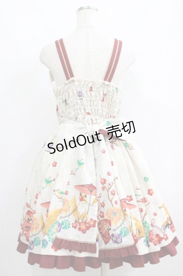 画像3: metamorphose / 春告げ鳥の恋うららプリーツジャンパースカート Free アイボリー H-25-06-05-009-ME-OP-NS-ZH (3)