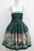 画像1: metamorphose / Brass band cat衿付ジャンパースカート Free グリーン H-25-06-05-014-ME-OP-NS-ZH (1)