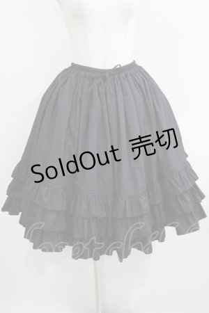 画像: metamorphose / ピンタックフリルスカート(ミディアム丈) Free ブラック H-25-06-05-021-ME-SK-NS-ZH