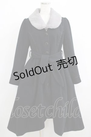 画像: axes femme / ファーフィッシュテールコート M ネイビー H-25-06-06-023-AX-CO-NS-ZT-C010