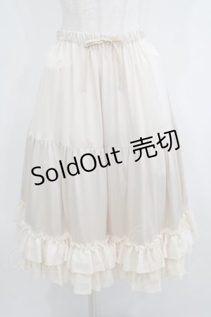 画像: axes femme kawaii / ミディフリルペチスカート M アイボリー H-25-06-06-029-AX-SK-NS-ZH