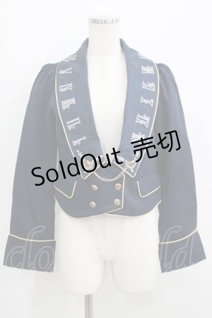 画像: Amavel / 時計刺繍入りジャケット Free ネイビー H-25-06-06-035-CA-JA-NS-ZH