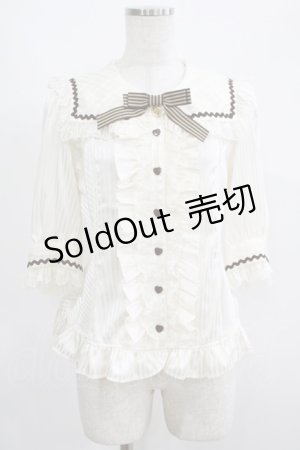 画像: Angelic Pretty / Cream Cookie Paradeブラウス Free アイボリー H-25-06-06-044-AP-BL-NS-ZH