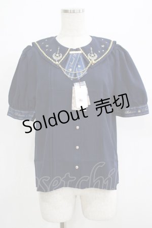 画像: Amavel / Starry Chandelierブラウス Free ネイビー H-25-06-06-047-CA-BL-NS-ZH