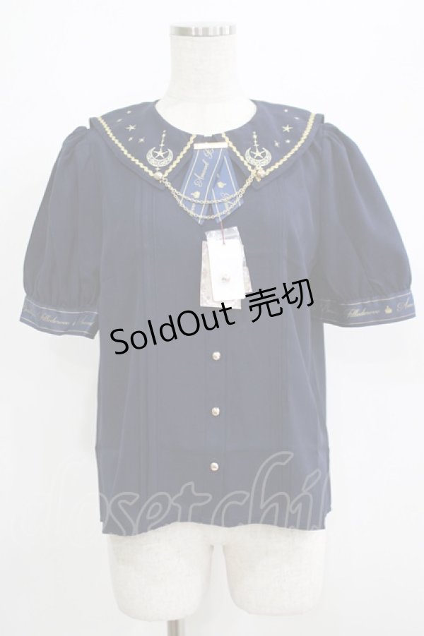 画像1: Amavel / Starry Chandelierブラウス Free ネイビー H-25-06-06-047-CA-BL-NS-ZH (1)