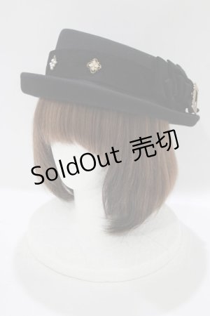 画像: Hoshibako Works / 魔女の庭 魔法の果実 ベルベットリボン帽子  ブラック H-25-06-06-061-LO-AC-NS-ZH