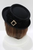 画像2: Hoshibako Works / 魔女の庭 魔法の果実 ベルベットリボン帽子  ブラック H-25-06-06-061-LO-AC-NS-ZH (2)