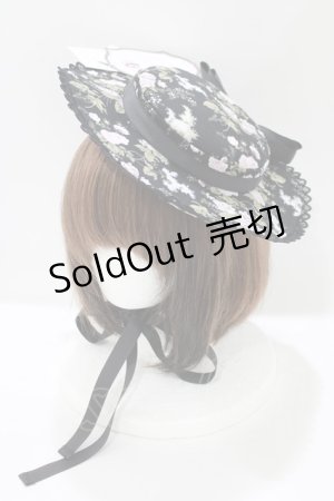 画像: Kurumi Collaboration / 花柄ヘッドドレス  ブラック H-25-06-06-070-GO-AC-NS-ZH