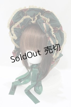 画像: metamorphose / 主の書斎ハーフボンネット  グリーン H-25-06-06-072-ME-AC-NS-ZH