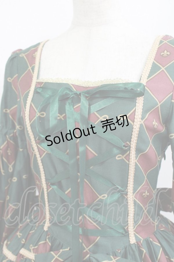 画像6: metamorphose / 主の書斎襟付きワンピース Free グリーン H-25-06-06-005-ME-OP-NS-ZH (6)