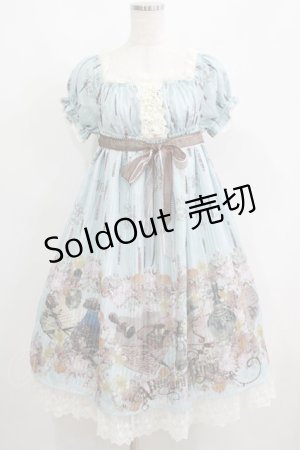 画像: ALICE and the PIRATES / Victorian tear bottle柄ワンピース Free サックス H-25-06-06-009-PA-OP-NS-ZH
