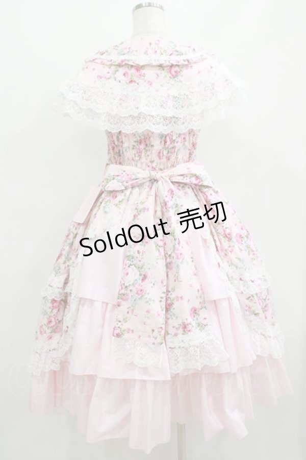 画像3: metamorphose / フローレンスケープ付きミディアムジャンパースカート サイズ1 ピンク H-25-06-06-014-ME-OP-NS-ZH (3)