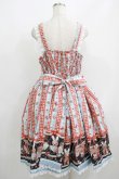 画像3: metamorphose / 【プラスサイズ】Happy Sewing Time フリルジャンパースカート+ヘッドドレスセット プラスサイズ サックス/赤 H-25-06-06-015-ME-OP-NS-ZH (3)