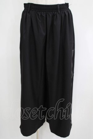 画像: NieR Clothing / 2WAY SIDE ZIP WIDE PANTS F 黒 H-25-06-07-036-PU-PA-KB-ZH